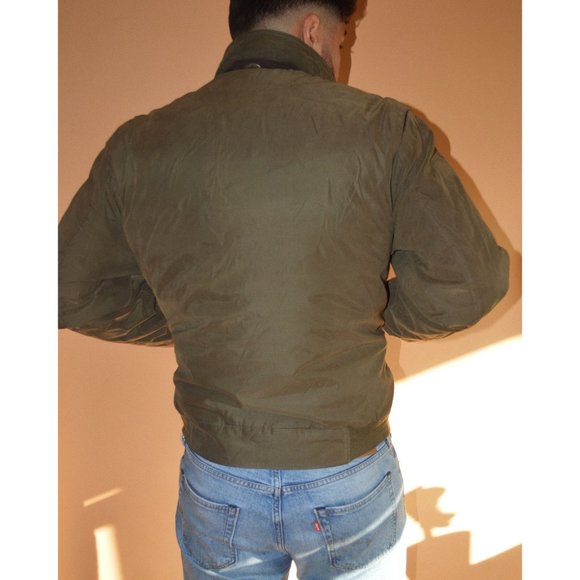 Vintage Dockers Leather Collared Bomber Jacket - Picture 3 of 3